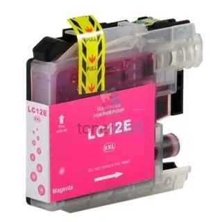 Brother LC-12E / LC12E XL M Magenta - piros patron chippel - 15 ml