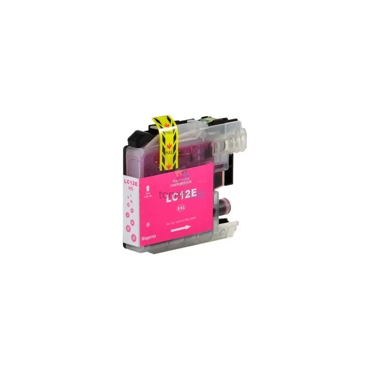 Brother LC-12E / LC12E XL M Magenta - piros patron chippel - 15 ml