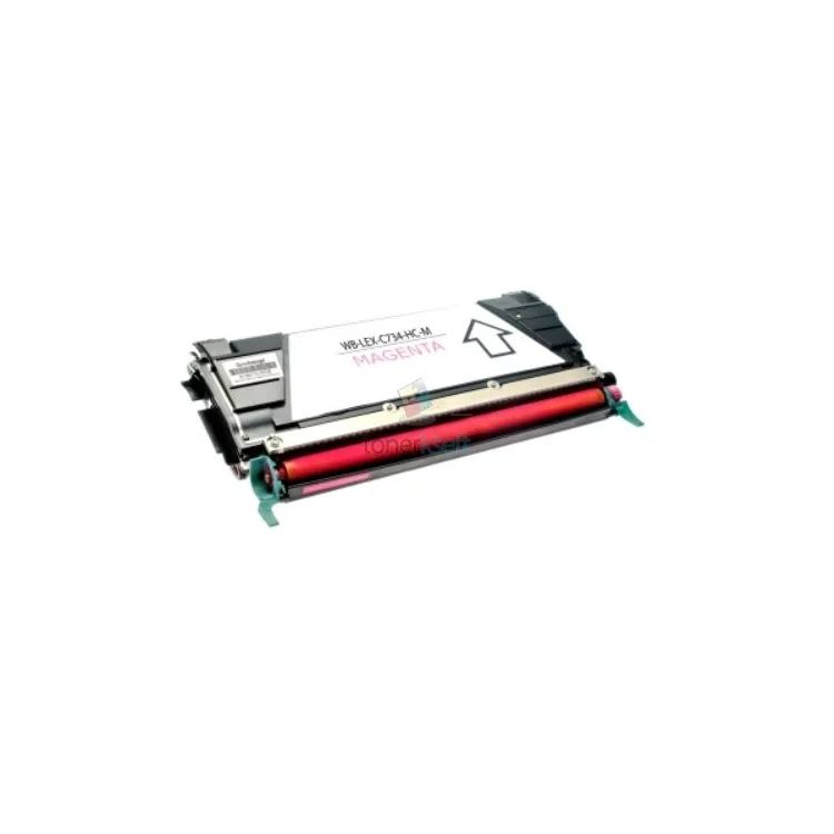 Lexmark C734A1MG / C734A2MG - C734 M Magenta - piros toner chippel - 6.000 oldal