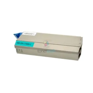 OKI 41304211 C7000 / C7200 C Cyan - kék toner chippel - 10.000 oldal