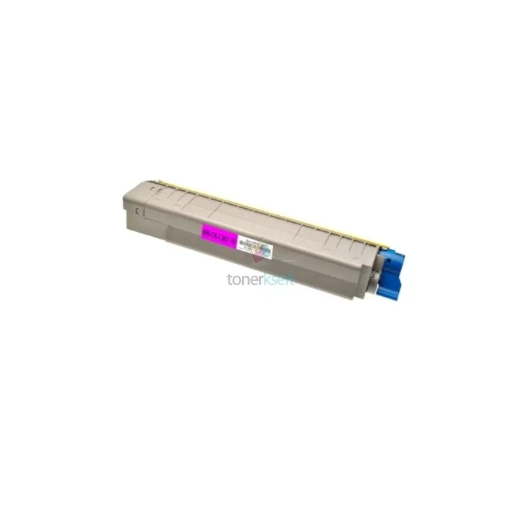 OKI 44643002 C801 / C821 M Magenta - piros toner chippel - 7.300 oldal