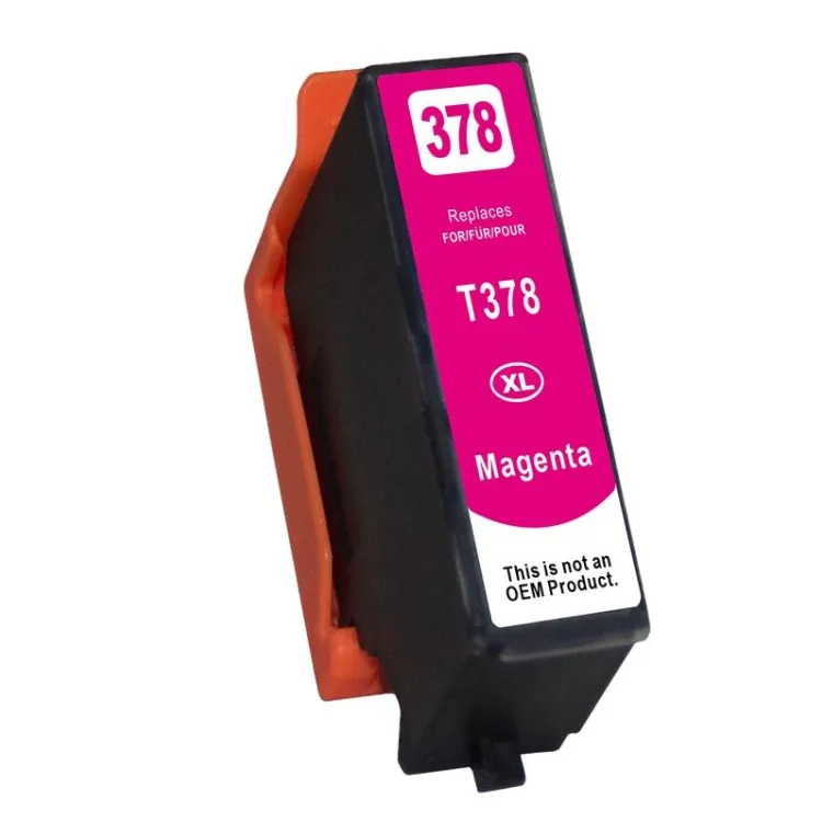 Kompatibilis Epson T3783 XL / T-3783 XL (378XL) C13T37834010 M Magenta - piros patron chippel - 13 ml