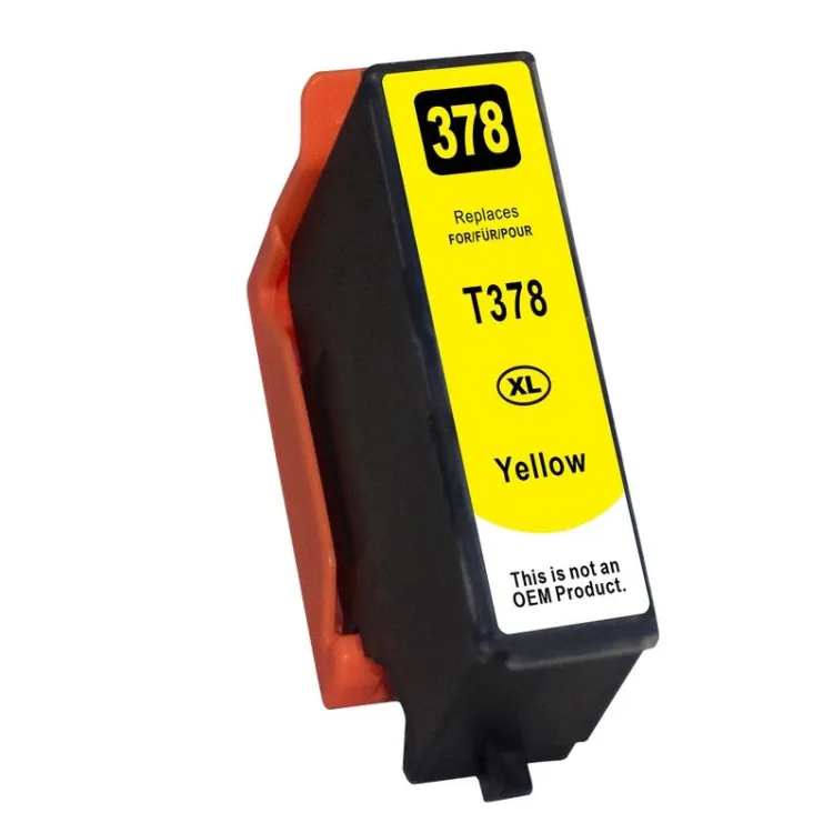 Kompatibilis Epson T3784 XL / T-3784 XL (378XL) C13T37844010 Y Yellow - sárga patron chippel - 13 ml