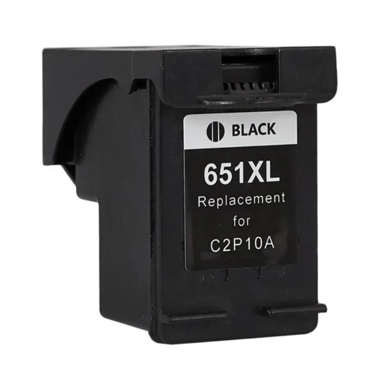 Kompatibilis HP 651 XL / C2P10AE HP szám 651 XL BK Black - fekete patron chippel - 18 ml